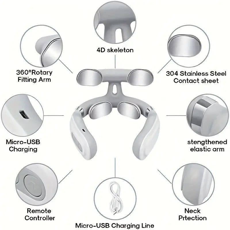 NNETM Portable Neck & Shoulder Massager - Deep Tissue Kneading-4