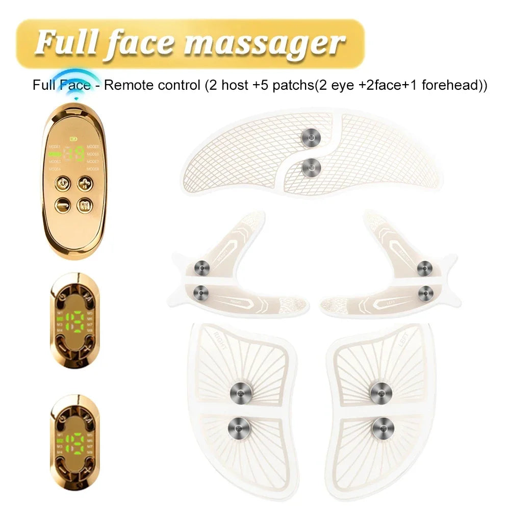 EMS Face Lifting Massage V Face Machine Eye Face Care Device Reduce Dark Circles Eye Swelling Anti-Wrinkle Vibrate Skin Care