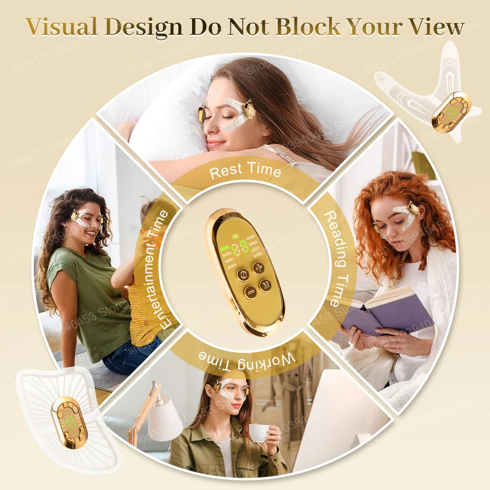 EMS Face Lifting Massage V Face Machine Eye Face Care Device Reduce Dark Circles Eye Swelling Anti-Wrinkle Vibrate Skin Care